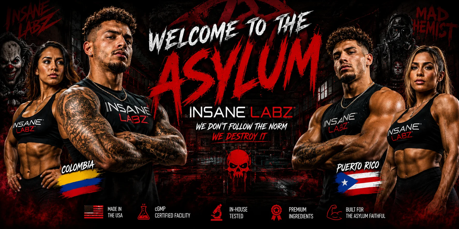 Insane Labz supplement campaign