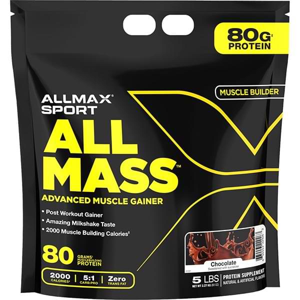 AllMass Gainer Vanilla — ALLMAX Nutrition wholesale supplement bottle
