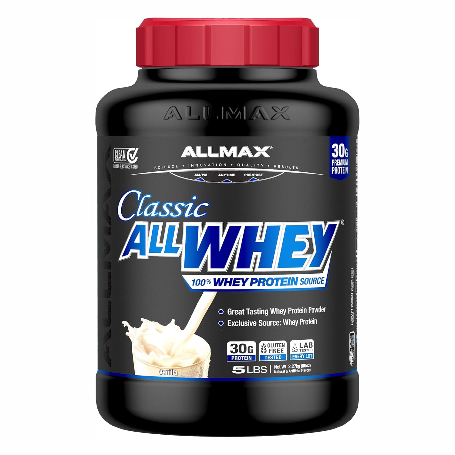 AllWhey Vanilla — ALLMAX Nutrition wholesale supplement bottle